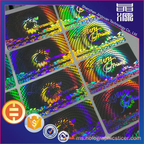 Sesuaikan Label Keselamatan 3D Sticker Hologram